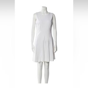 Diane Von Furstenberg White Sleeveless A-Line Dress
